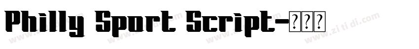 Philly Sport Script字体转换